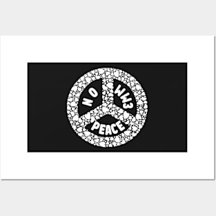 NO WW3 WHITE HEART PEACE SYMBOL PRAYING FOR PEACE Posters and Art